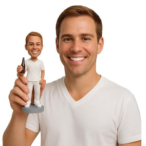Custom Bobblehead Beer Drinker Dude, Tailgating Aficionado Custom Bobblehead