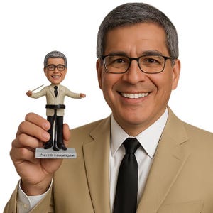 Custom Bobblehead Orchestra Conductor Directing The Musicians, Musician Custom Bobblehead, Director Custom Bobblehead