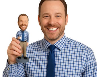 Custom Bobblehead World's Greatest Boss with Coffee Mug Custom Bobblehead, CEO With Cup Custom Bobblehead, Office Custom Bobblehead