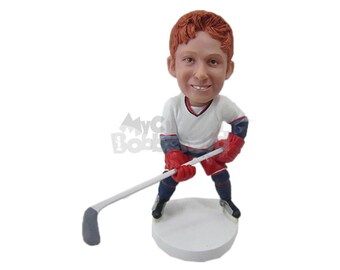 Custom Bobblehead Ice Hockey Player, Hockey Player Custom Bobblehead, Sports Custom Bobblehead
