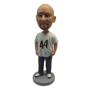Custom Bobblehead Relaxed Pal, Casual Dude Custom Bobblehead, Casual Male Custom Bobblehead