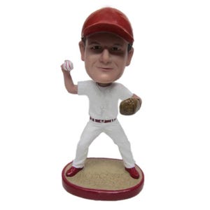 Custom Bobblehead Pitcher Baseball Player, Baseball Player Custom bobblehead, Sports Custom Bobblehead