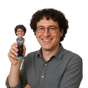 Custom Bobblehead Super Duper Awesome Guy, Relaxed Casual Male Custom Bobblehead