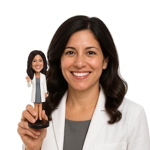 Custom Bobblehead Female Dentist, Orthodontist Custom Bobblehead, Periodontist Custom Bobblehead, Male Physician Custom Bobblehead