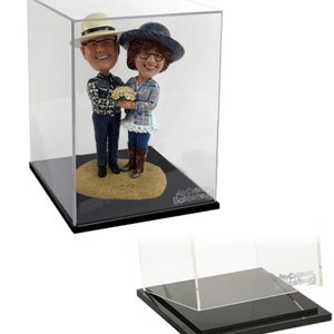 Quadruple Fully Customized Bobblehead with a Pet, 4-Person Fully Custom Bobblehead with a Pet, Personalized Bobblehead image 9