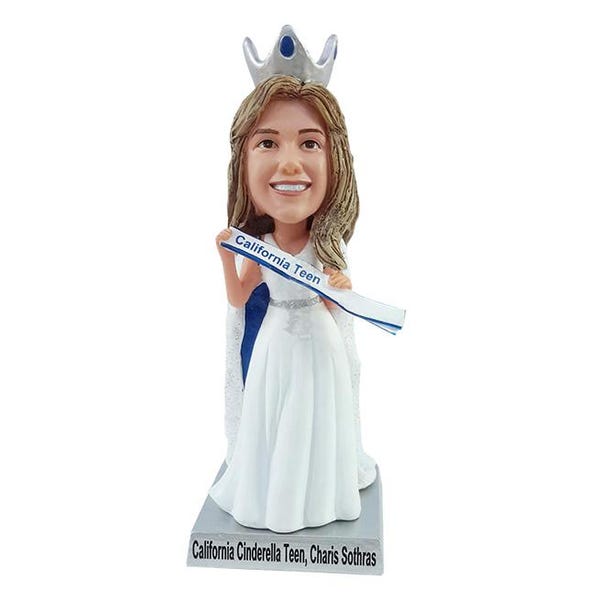 Custom Bobblehead Beauty Pageant Winner, Beauty Pageant Custom Bobblehead, Princess Custom Bobblehead