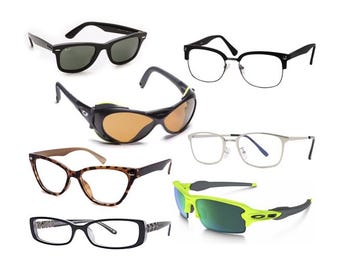 Eyeglasses Prop & Accessory Add-on - Lenses Not Included