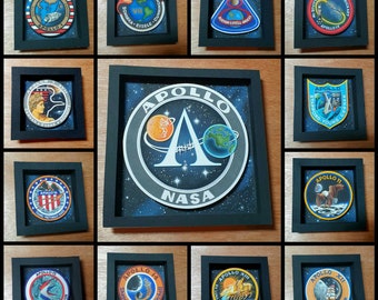Apollo Mission Badges Paper Artworks