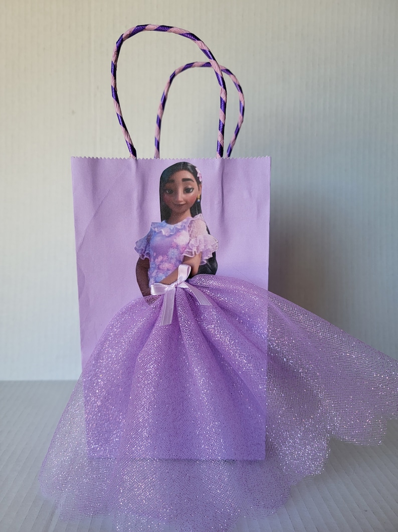 Disney Encanto Isabella Birthday Goody Favor Glitter Tutu Bags Etsy