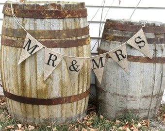 Mr. & Mrs. Burlap Bunting