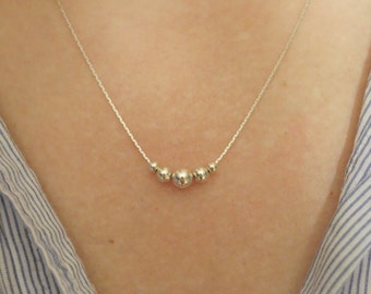 Beadeed Sterling Silver Necklace