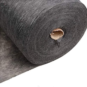May include: A roll of black landscape fabric, a weed barrier material used for gardening.