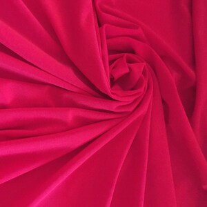 Red Two Way Stretch ITY Knit Jersey Polyester Nylon  Costume Sports  Dresses 60&quot; Width By The Yard