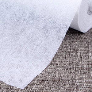 1 Yards  White Fusing Filter Non Woven Single-Sided   Iron Interfacing    Material  Sewing 58"-60"  Width