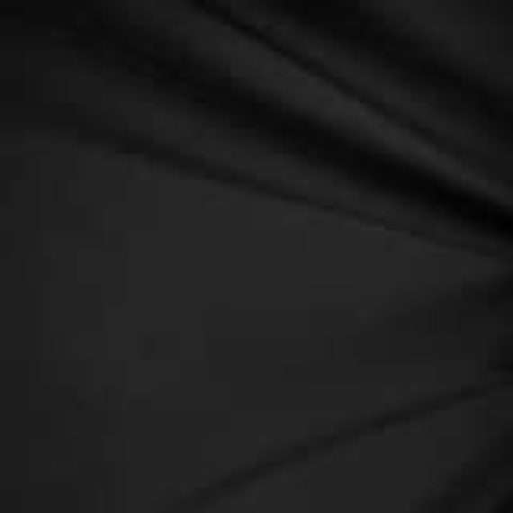 JN00219 Sale Item Black 80/20 Poly Cotton Blend Lightweight Soft Draping Smooth Fashion Home Decor 58/60" Fabric By The 1 Yard