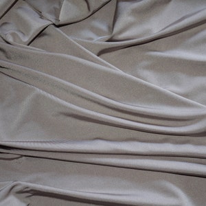 Taupe Nylon Spandex Dance Wear Weight 220 Grams Soft Smooth Drape Slight Stretch Active Wear 58/60" By The 1 Yard