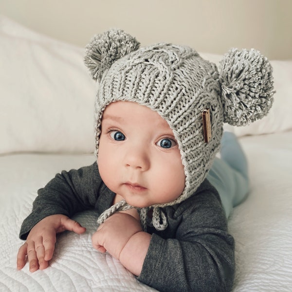 Newborn Boy Bear Hat Etsy