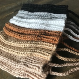 Cotton baby knitted mittens, mittens for baby, knit mittens with strings for baby girls and boys, toddler mittens