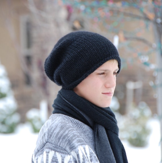 Alpaca/wool hat Knitted Natural Alpaca Wool Cap, French Style Woolen Beret  main image 3
