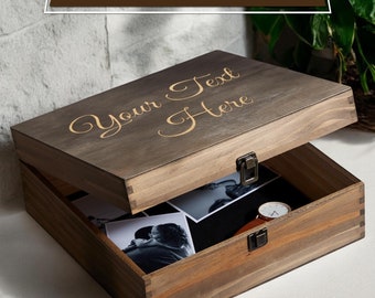 Memory Box, Keepsake Box, Dovetail Box, Canary Wood - Etsy