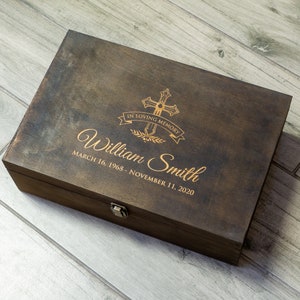Herdenkingsgeschenkdoos, herdenkingscadeaus, herinneringsdoos, herdenkingsaandenken, sympathiecadeau, rouwcadeau, herdenkingscadeau, als liefdevolle herinnering