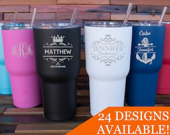 personalized cups with straws etsy