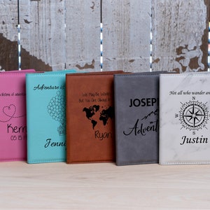 Funda de pasaporte personalizada, funda para pasaporte, billetera para pasaporte, estuche para pasaporte, pasaporte grabado, pasaporte de cuero, libro de viaje personalizado