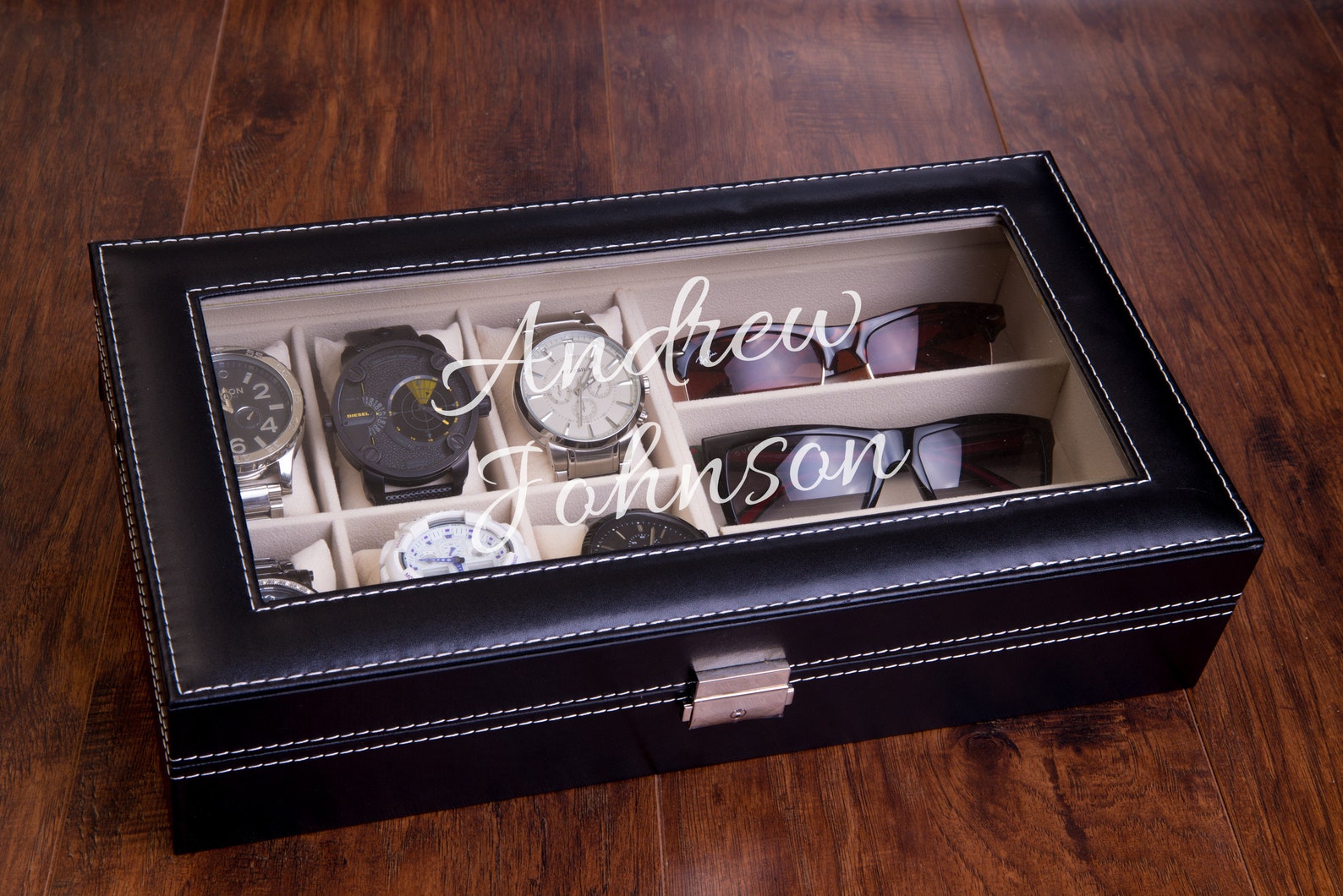 Watch Storage & Display Custom Engraved Watch Box Bridal Etsy