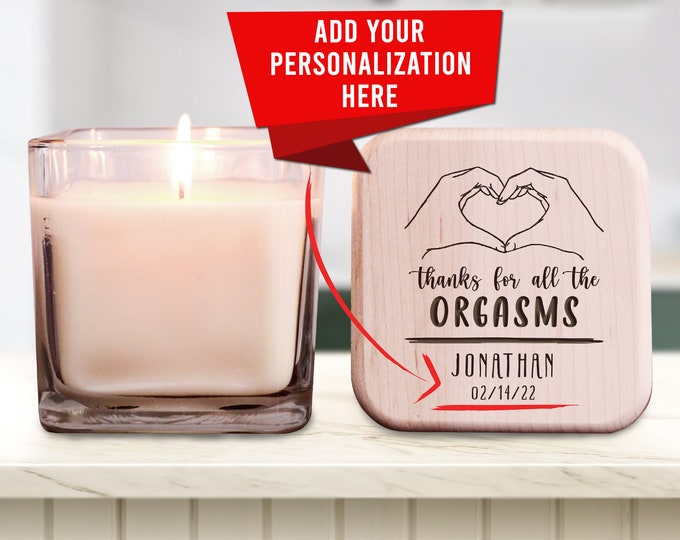 Thanks for all the Orgasms Candle, Dirty Candle Gift, Gag Gift, Couples Gift, Personalized Candle Gift