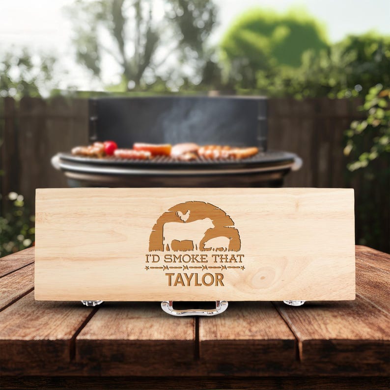 Barbecue Set, Barbecue Gift, Barbecue Grill, Barbecue Tools, BBQ Tool Set, Man Gift Set, Men Gift, Gift for Men, Gift for Dad, BBQ Dry Rub image 2