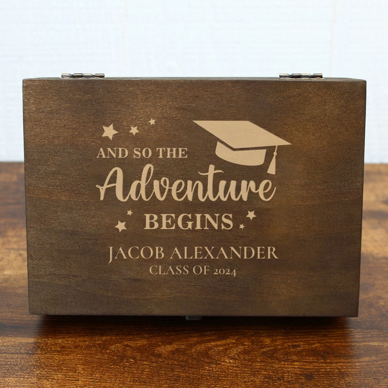 Graduation Memory Box, Personalized Gift Box, Graduation Gift Ideas, Keepsake Time Capsule, Graduation Gift for Her, Graduation Gift for Him image 6