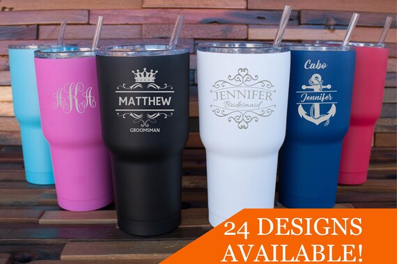 Personalized Tumbler, Insulated Tumbler, Engraved Cup, Custom Tumbler Cup, Tumbler with Straw, Monogram Tumbler, Rambler, 30oz