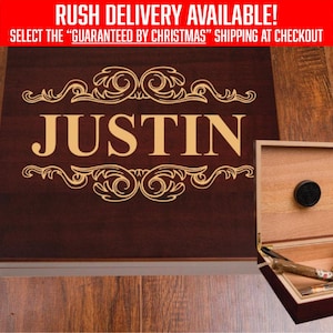 Cigar Humidor, Humidor Cigar Box, Personalized Cigar Humidor, Groomsmen Gift, Cigar Box, Custom Humidor, Humidor Box