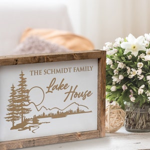 Lake House Established Sign, Lake House Decor, Farmhouse Lake House, Welcome to the Lake, Cabin Decor, Cabin Welcome Sign, Housewarming Gift