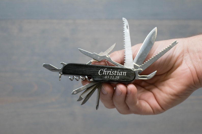 Corkscrew Multi Tool Utility Knife Wine Bottle Opener Can Etsy