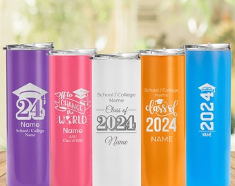 Graduation Class of 2024, Seniors 2024, Graduate Gift, Class of 2024, Graduation Tumbler, Personalized Graduation Gift, College Graduation