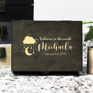Its a boy baby memory box, baby keepsake box, baby shower gift, personalized baby gift, wood memory box, custom gift, nursery dã©cor