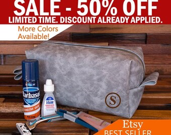 Groomsman Gift Toiletry Bag, Men's Dopp Kit, Best Man Gift, Travel Bag, Shaving Bag, Monogram, Men Gift Ideas, Hanging, Personalized Men Bag