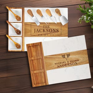 Charcuteriebrett-Set, Charcuterietablett, Charcuteriebrett nach Maß, Käsebrett nach Maß, Charcuterieplatte, Charcuterieschalen, individuelle Geschenke