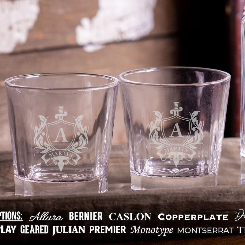 Engraved Rocks Glass - Etsy