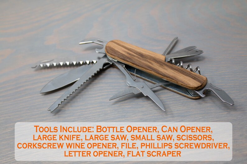 Corkscrew Multi Tool Utility Knife Wine Bottle Opener Can Etsy
