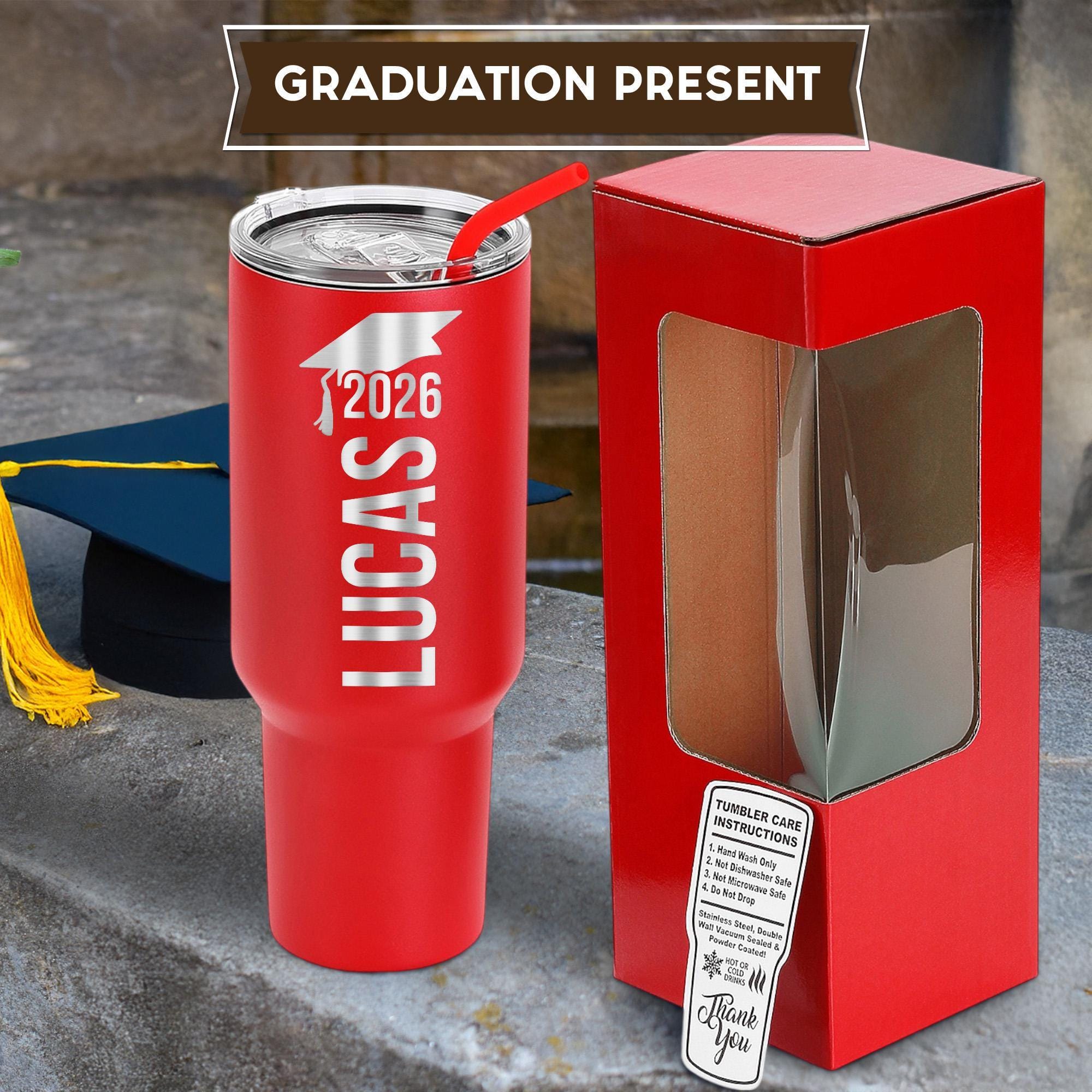 Graduation Tumbler Gifts Class of 2026 Personalized Senior Graduate Cup ...