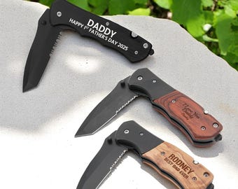 Dad pocket knife, dad gift, best dad gift, fathers day gift, #1 dad gift, dad knives, folding knife, engraved knife, personalized knife