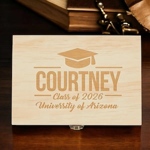 Graduation memory box, personalized gift box, graduation gift ideas, keepsake time capsule, graduation gift for her, graduation gift for him image 5