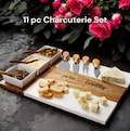 Personalized serving board for couple or family gift, cheese board with acacia wood & marble, engraved wedding gift,custom charcuterie board
