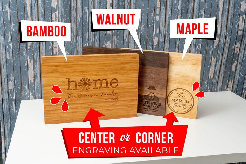 Anniversary gifts, personalized cutting boards, anniversary gifts for her, gifts for couple, gifts for him, gifts for husband, custom boards image 7
