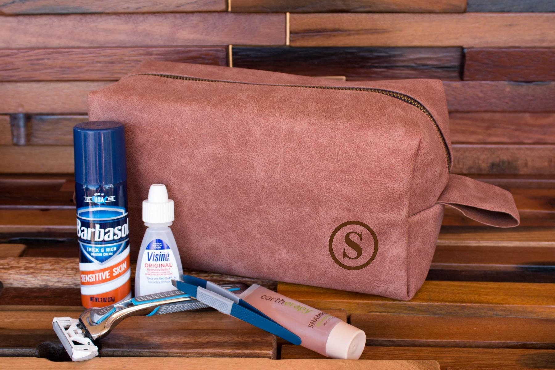 Dopp Kit, Leather Dop Kit, Toiletry Bag, Beard Kit Bag, Men Travel Ba…