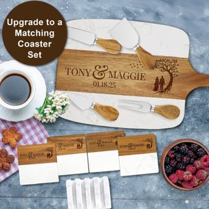 Personalized Serving Board Wedding Gift, Custom Charcuterie Board For Couples, Engraved Anniversary Gift, Newlywed Gift, Cheese Board