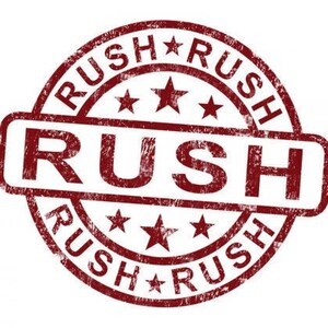 Rush Production Fee - Cut the Line!