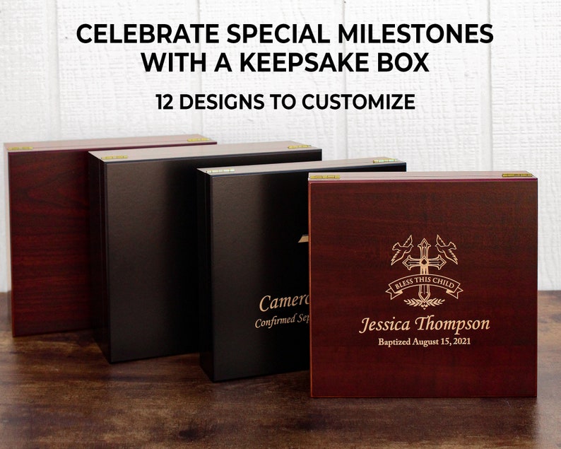 Confirmation gift box, gifts for confirmation ceremony, rcia gift, personalized, confirmation gifts for boys, confirmation for girls image 1